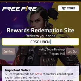 New codes🔥❤️تعليق بدون لايك يربح كود🔥#freefire #fyp #viral #garenafreefire #freefireindiaofficial #foryou #india #montage #capcut #beesto_freefire🌸 