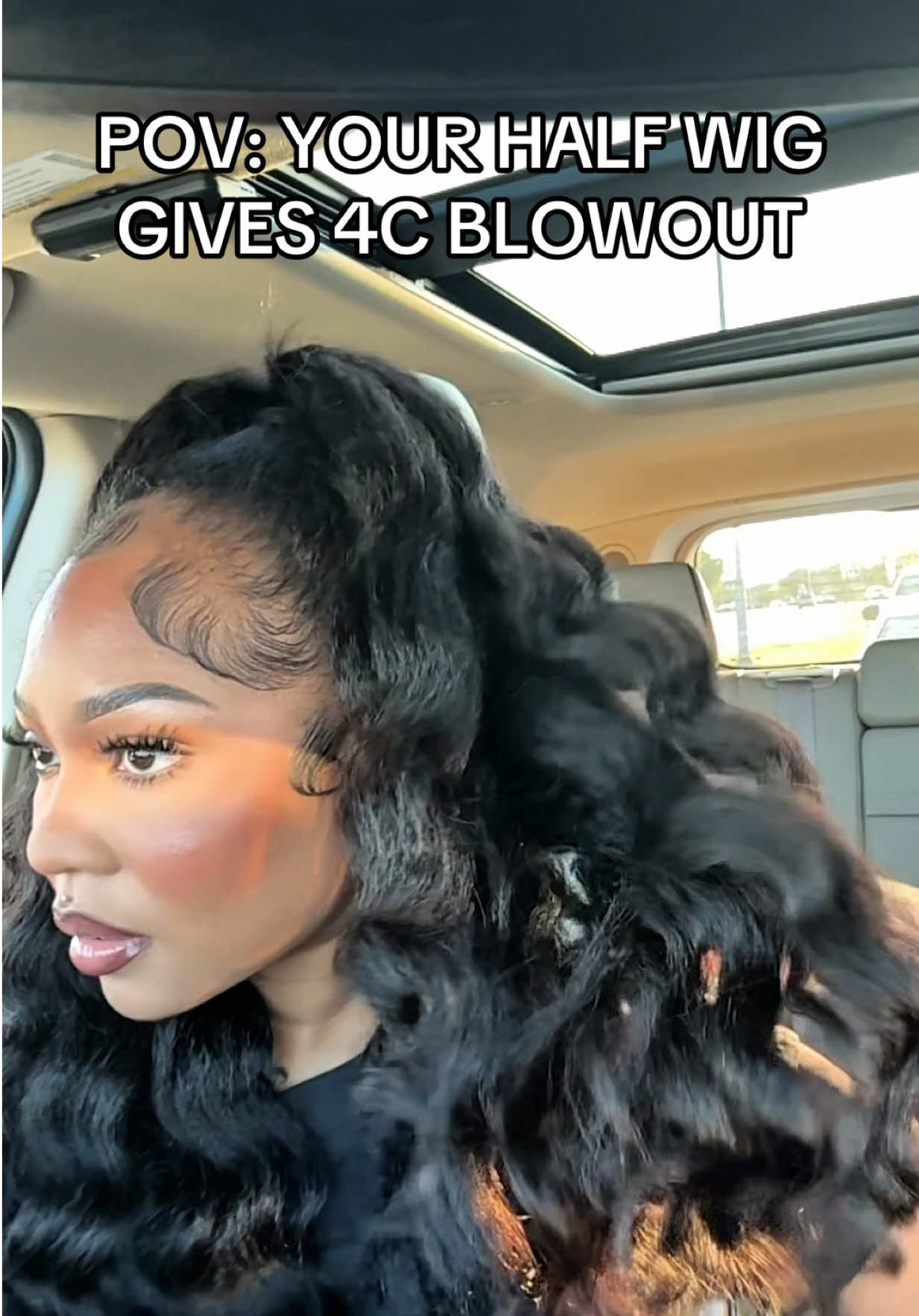 No bc this hair screams “this how it would have looked if i didn’t get a perm at 7” lol!! Half-wigs saving the day again!! @ISEEHAIR literally has the best hair!! #iseehairbeauty #halfwig #halfuphalfdownhairstyle 