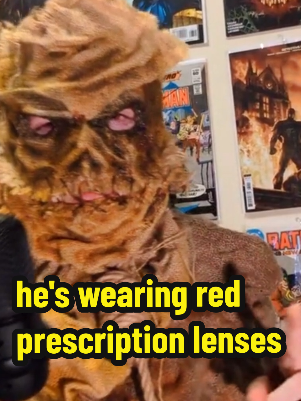 u can tell this is the last video i filmed and i was running on E. this was like. 2am after getting home from work and also i had work in the morning lmao THAT'S the reason im leaned back on my couch in all these videos. i was tired, man #scarecrow #jonathancrane 
