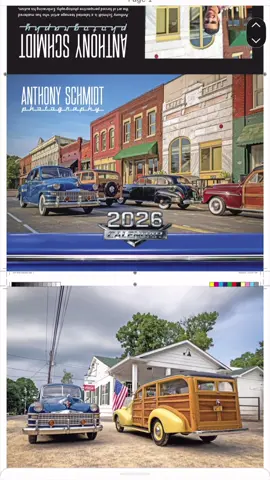 👀Sneak peek at Anthony’s new 2026 Calendar! It’s off to print and you can preorder it here, link in bio.  @neil_sedaka_official #fyp #classiccars #carphotography #2026calendar #autism 