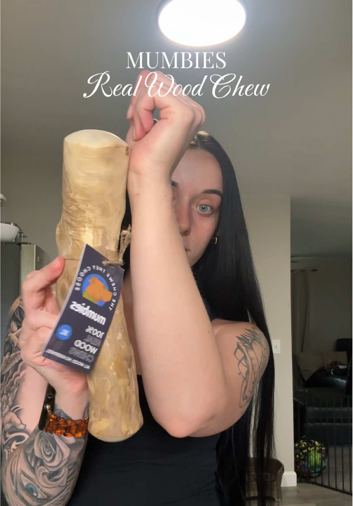 kartels reaction coming soon she’s gonna be so excited 🤣 #mumbies #mumbieswoodchew #dogwoodchew #dogchews #tiktokdogfinds