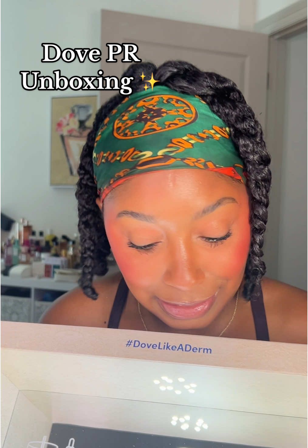 @Dove Beauty & Personal Care is KNOWN to do it big & I’m just honored to be sent such a loving package 🥹 Thank you friends!    🧼 Time to #dovelikeaderm because I’m all set!! #prunboxing #blackgirlcontentcreator #houstoninfluencer #atlantainfluencer #postthecontent 