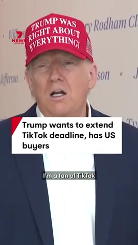 President Donald Trump has said he wants to keep TikTok around, and has interested US buyers. Trump stated until he has a proper conversation about the future of the app in the US due to security concerns, he'd like to extend the deadline set by lawmakers for its ban or sale. #tiktok #tiktokban #socialmedia #trump