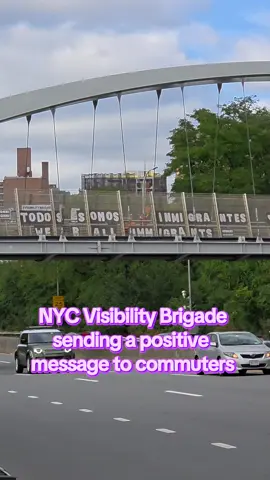 Party on the bridge! I had a fun time with @Westchester/NYC Brigade sending good vibes to drivers with a message that 