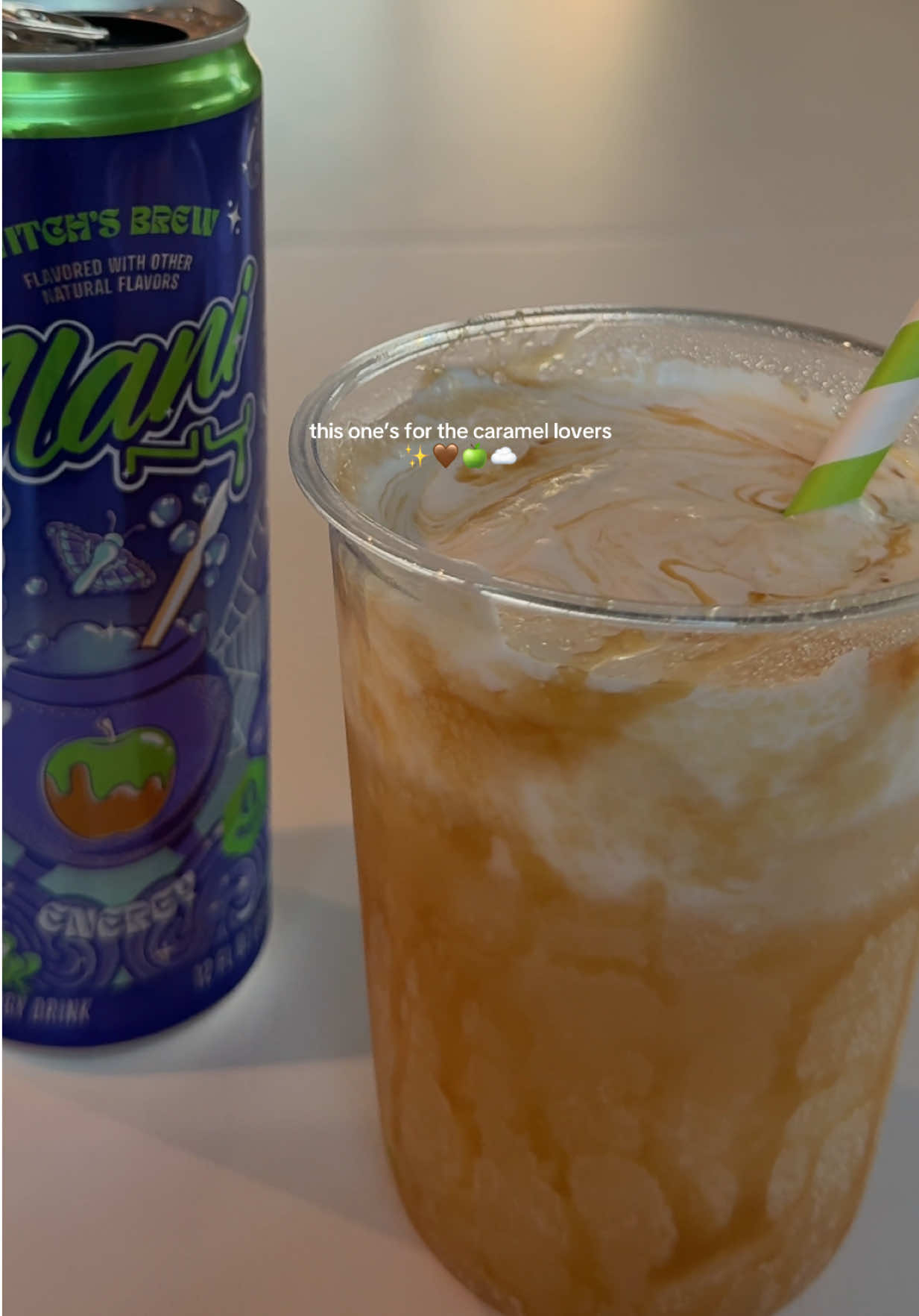calling all caramel LOVERS🍮✨💜 #caramel #witchsbrew #mocktail