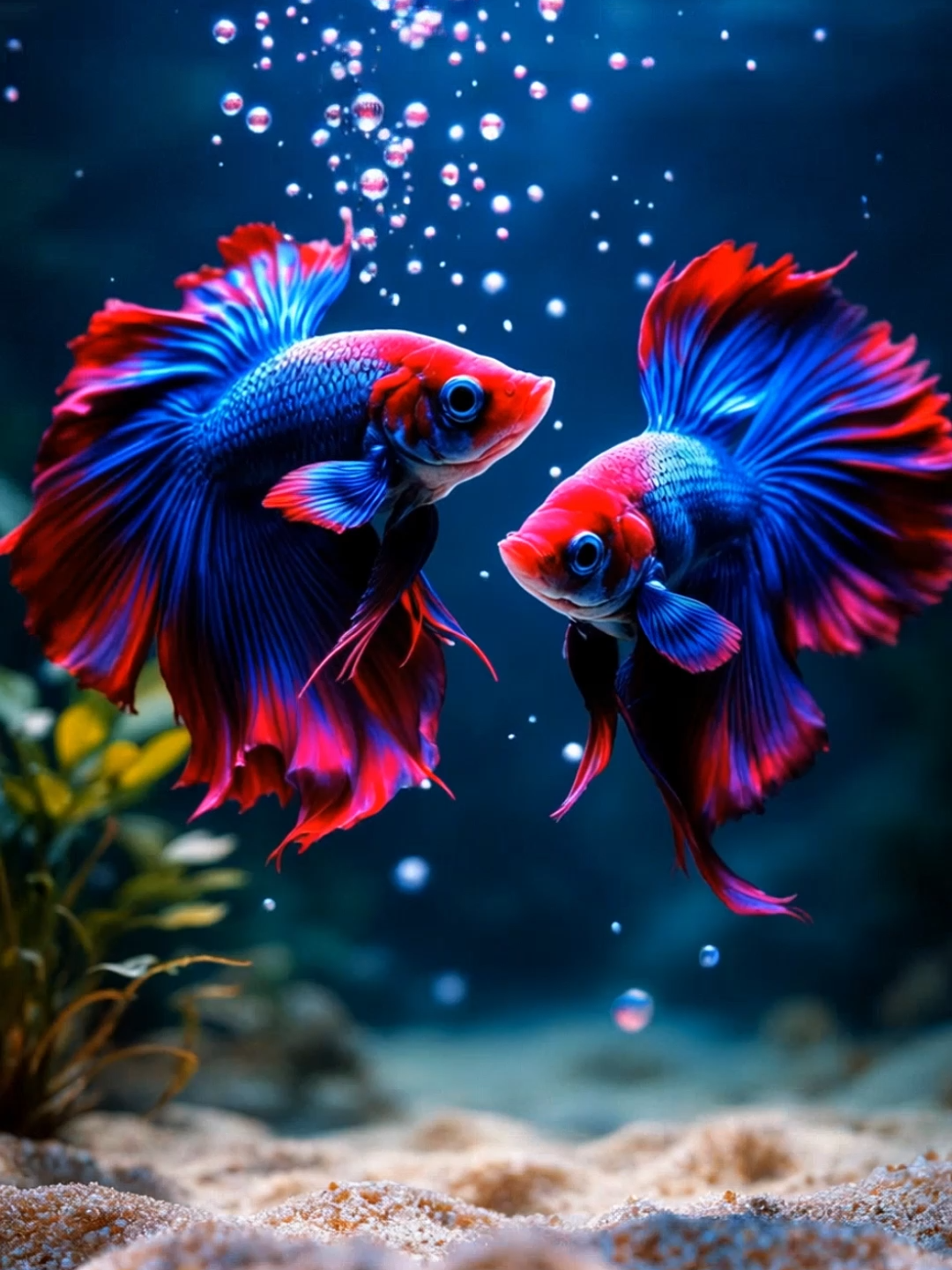 Live Wallpaper | Mesmerizing Betta Fish #bettafish #livewallpaper #underwater #oceandreams #aquariumvibes #soothingvibes #beautifulfish #aivideo #phonewallpaper #wallpaper