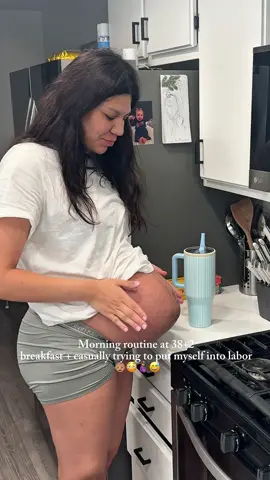 Maybe if I stay busy enough he'll get the hint 👀👀👀  Hashtags: #38WeeksPregnant #PregnancyJourney #NestingMode #PregnantAndTired #AlmostDue