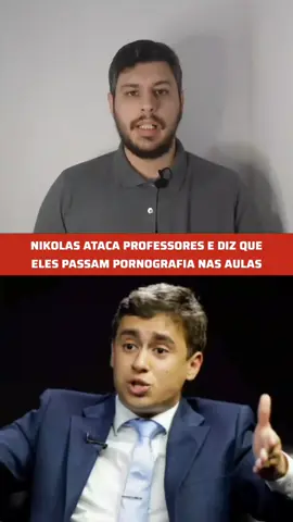 Nikolas Ferreira ataca os professores de forma nojenta! #nikolasferreira #bolsonarismo #professores #leftiktok 