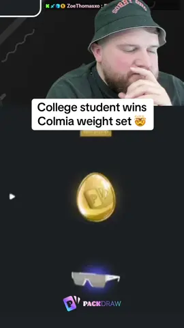 College student wins  Colmia weight set 🤯 #kickstreaming 
