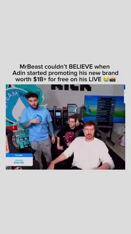 MrBeast couldnt BELIEVE Adin started promoting Breath Death for FREE in live #breathdeath #fyp #adinross #mrbeast #brand 