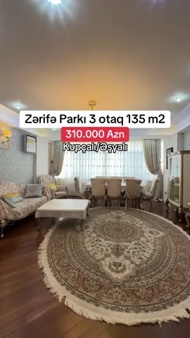 Lüks və rahatlıq bir arada! 📍 4-cü mikrorayon, İlqar Cümşüdov küçəsi — Zərifə Əliyeva parkının yanı Mərtəbə: 6/17 Sahə: 135 m² Qanuni 3 otaq Çox bahalı dizaynla təmir olunub Tam əşyalı, dərhal yaşayışa hazır Üstünlüklər: • Parkla üzbəüz möhtəşəm yerləşmə • Qaz və kupça hazır • Yüksək zövqlə hazırlanmış interyer Qiymət: 310.000 AZN Ətraflı məlumat və əlaqə üçün səhifədə qeyd olunan əlaqə nömrəsi ilə əlaqə saxlaya bilərsiz.