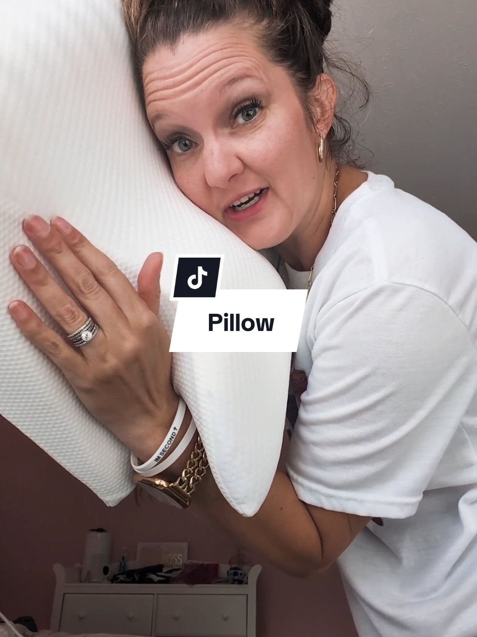 My husband used to keep me awake all night, but somehow this pillow has fixed that! I actually ordered it for myself, but here we are 🥴😅. #Pillow #Sleep #tiktokshopbacktoschool 
