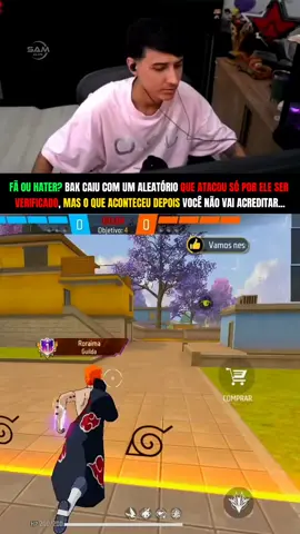 FAN OU HATER? BAK CAI COM ALEATÓRIO NO CS, E ISSO ACONTECE ⚠️🤣... #bak #clipsff #ffclips 