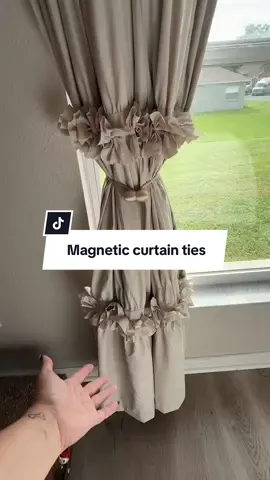 No more tucking my curtains behind furniture or tying them at the bottom to keep them open lol these are such a clever invention and so strong they’re holding two curtains #homehacks #homedecor #curtains #windowtreatments #tiktokshopcreatorpicks