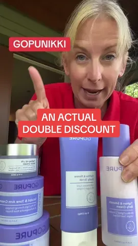 Here’s an actual double discount 😆#confidenceatyourcore #firmingcream #stretchmarks #antiagingskincare #tiktokshopcreatorpicks 