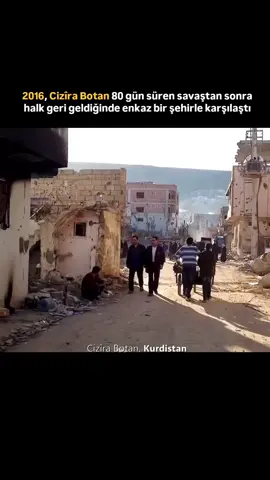 #Repost  2016, Cizîra Botan 80 gün süren savaştan sonra halk geri geldiğinde enkaz bir şehirle karşılaştı. #keşfet #instegram #tiktok #reelvideo 