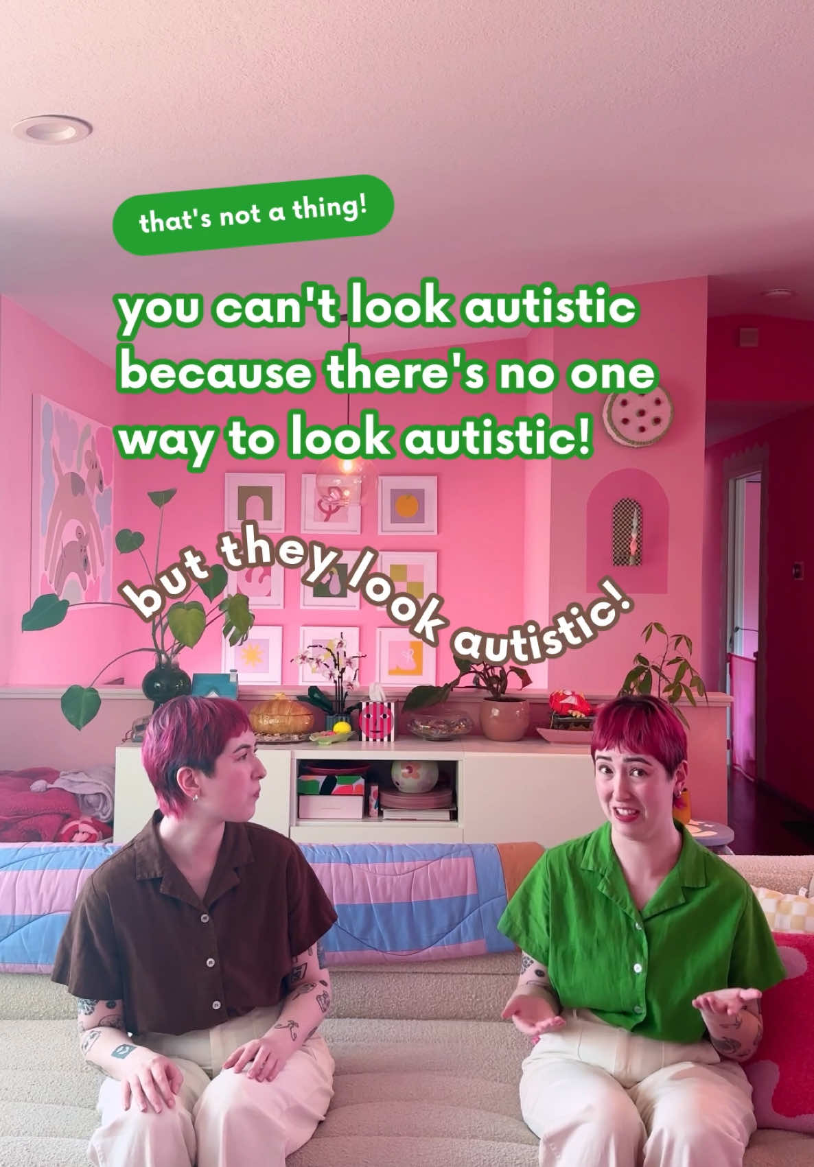 yes, there is no one way to look autistic, but that doesn’t mean there’s no way to look autistic, but that there’s MANY ways to look autistic! 👋 #autismawareness #autism #autisticadults #unmaskingautism #actuallyautistic 