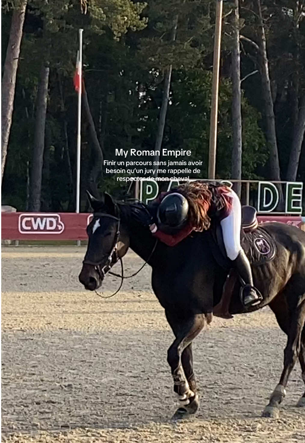 Parce que même dans mes tours les plus décevants, le jury n’a jamais eu besoin de me rappeler de respecter mon cheval 🫶🏼