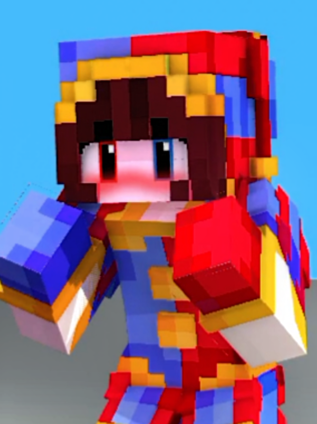 jj and mikey:pomni x jax dance Lonely Lonely in minecraft #mine_imator #animation #animation #animation #animation 