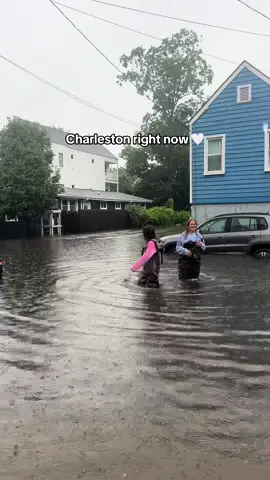 Hurricane Erin in Charleston 🥴#hurricaneerin #charleston #flood 