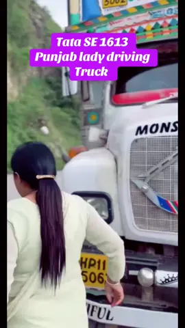 Punjabi lady drive#truck🥰👍