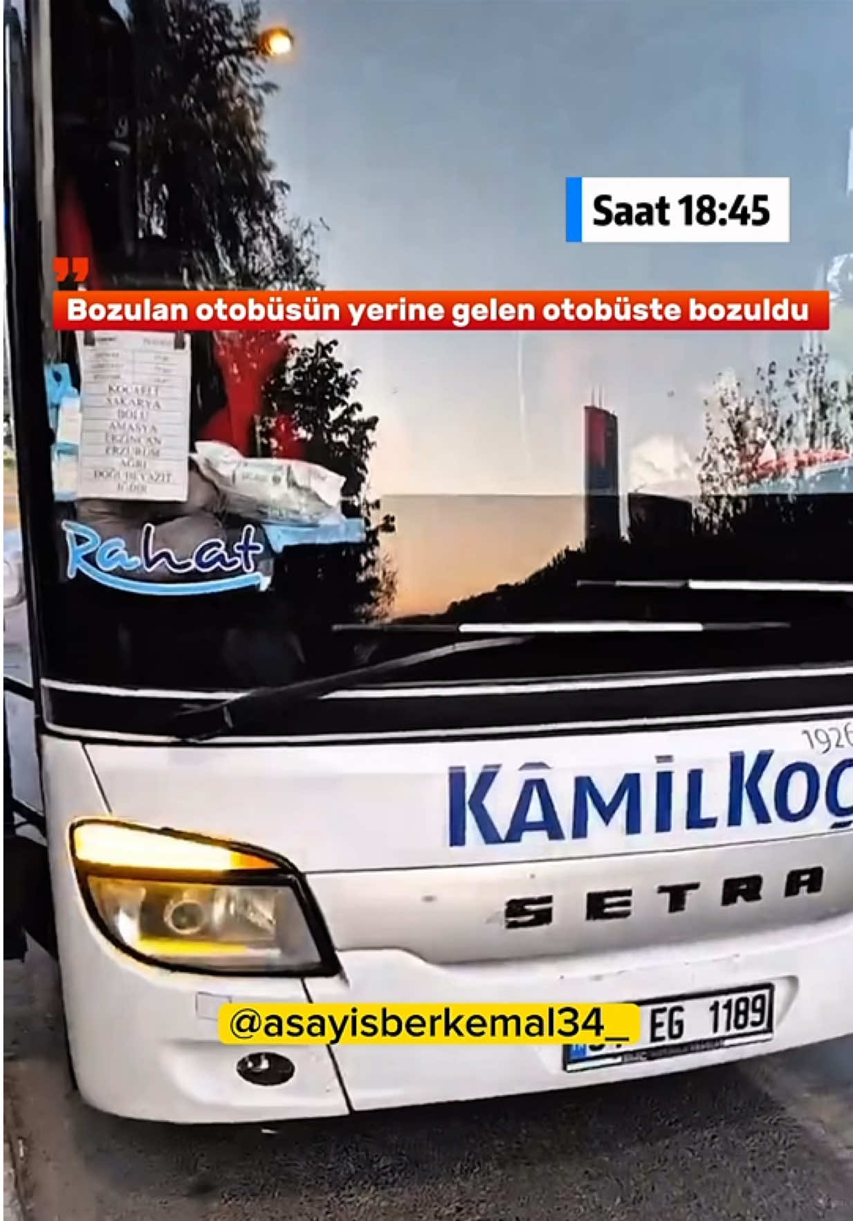 İstanbul’dan Iğdır’a yolcu taşıyan bir firmanın otobüsü, iddiaya göre terminalden çıktıktan yaklaşık 400 metre sonra arıza yaptı. Yolcuların çabalarıyla 4 saat sonra yeni bir araç gönderildi ancak bu kez de otobüsün körüğü koparak bozuldu. Yolcular beklemeye devam ediyor.