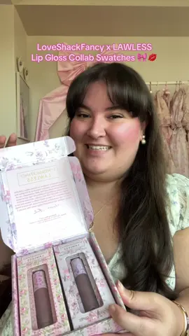 Thank you for the gift @LoveShackFancy x @LAWLESS Beauty 🎀🌸 Feeling like a fairy!! ✨ #loveshackfancy #loveshackfancyxlawless #lawlessbeauty #lipglossswatch #BeautyReview 