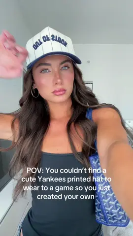 The easy way to do it  . . . . #yankeesgame #yankeeshat #yankeestruckerhat 