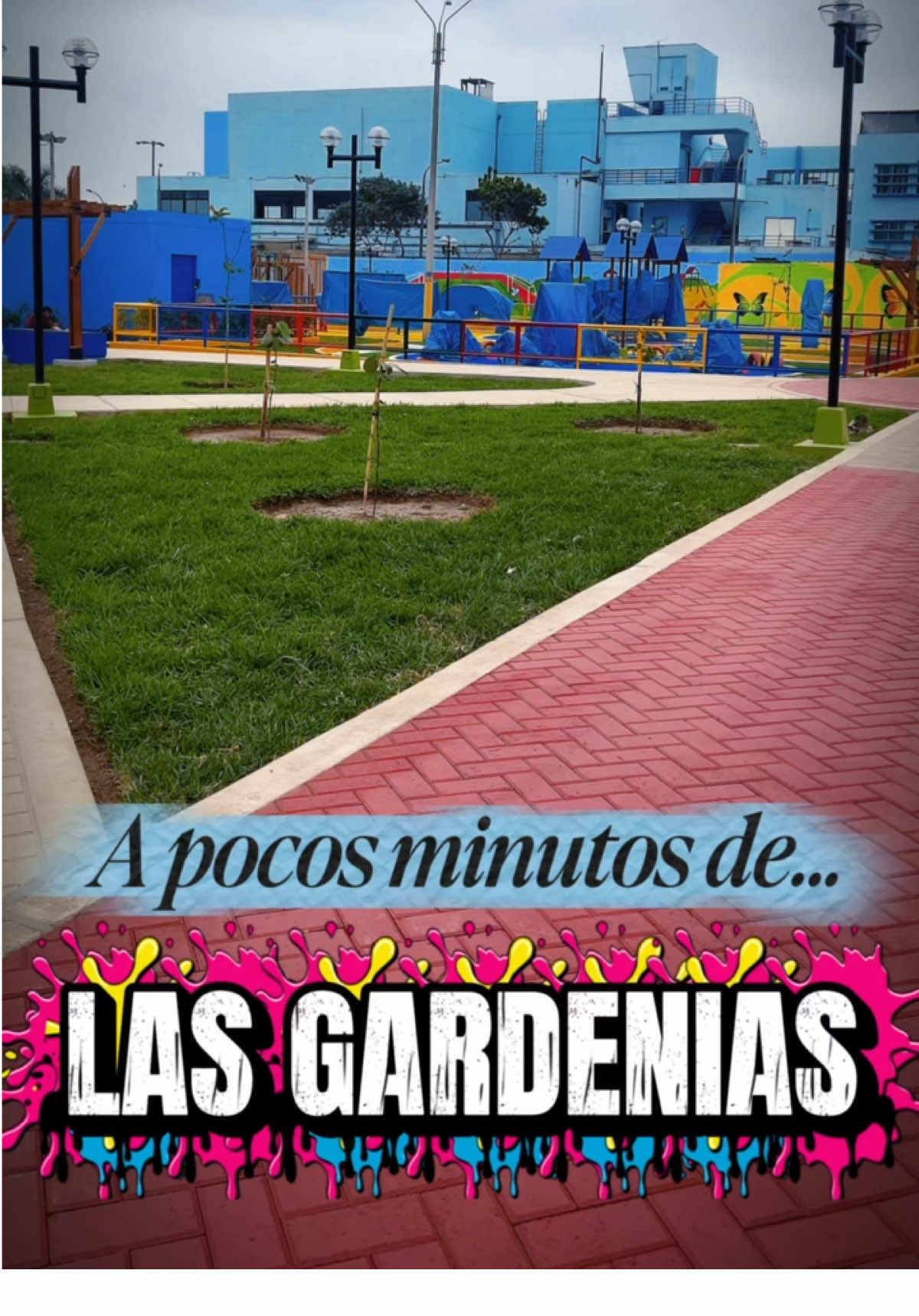 A minutos de Las Gardenias. #gardenias #comas #parque #obra #peru 