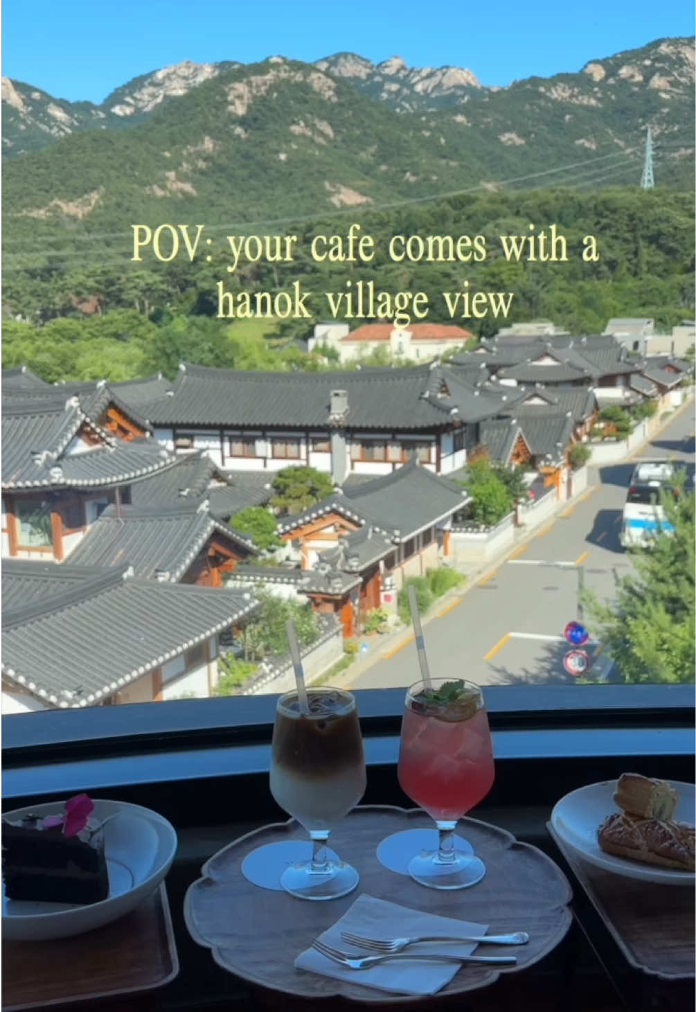 📍irin iljan cafe & eunpyeong hanok village🌿 im soo glad i got the chance to visit this spot, it was extremely relaxing☺️ i enjoyed the views of the hanok village, how peaceful the atmosphere was both inside the cafe and in the village, and the drinks/desserts made it even better!🍰🍹✨ i would definitely come back to this cafe if i ever need a day of relaxation during my trip☕️  save this for your korea trip!🌟 - - - -  #eunpyeonghanokvillage #iriniljan #seoul #seoulvlog #southkorea 