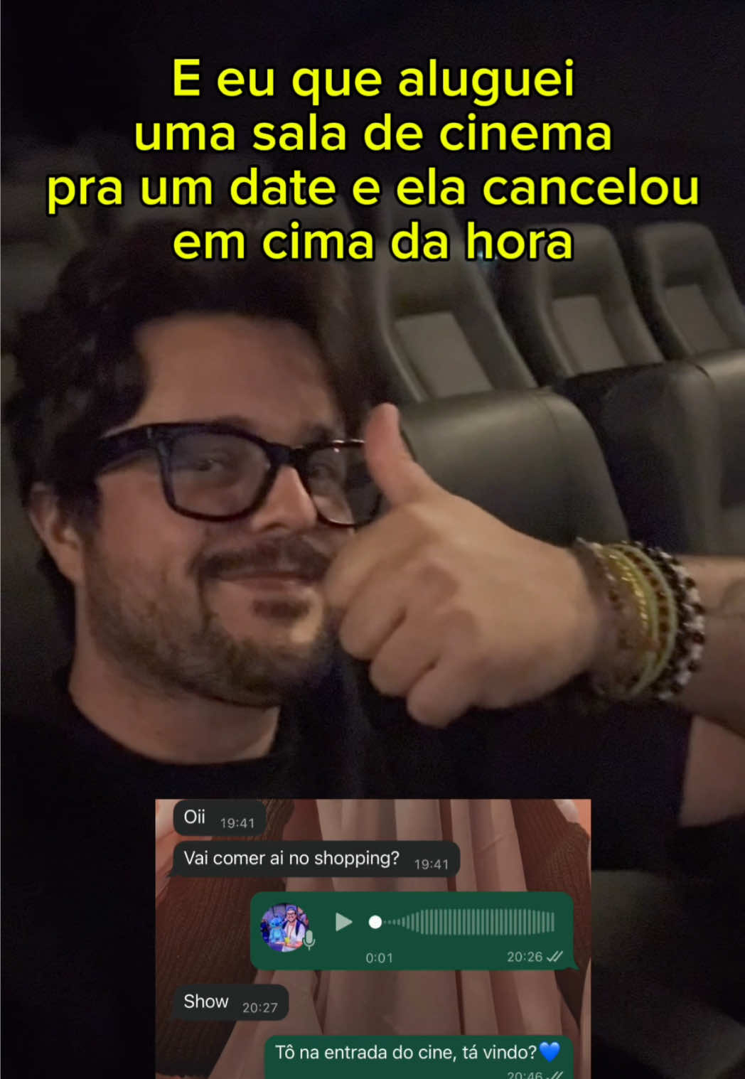 Pelo menos o filme foi legal #sentalanocinema 