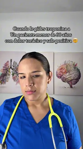 ✨Cuando la troponina decide arruinarte el día… 😅 Un paciente joven, dolor torácico y tú pensando “esto es solo por cumplir la guía” … hasta que ¡zas! positiva🤯.… la medicina siempre puede sorprendernos. 🫀 ✨ Este tipo de situaciones son las que nos mantienen alertas, nos enseñan a no subestimar ningún caso y nos muestran que hasta lo menos esperado puede suceder. 👉🏻¿Alguna vez te ha sorprendido un examen así? Cuéntamelo en los comentarios. #MedicinaConHumor #Troponina #Emergencias #ReelMedico #DoctorLife  