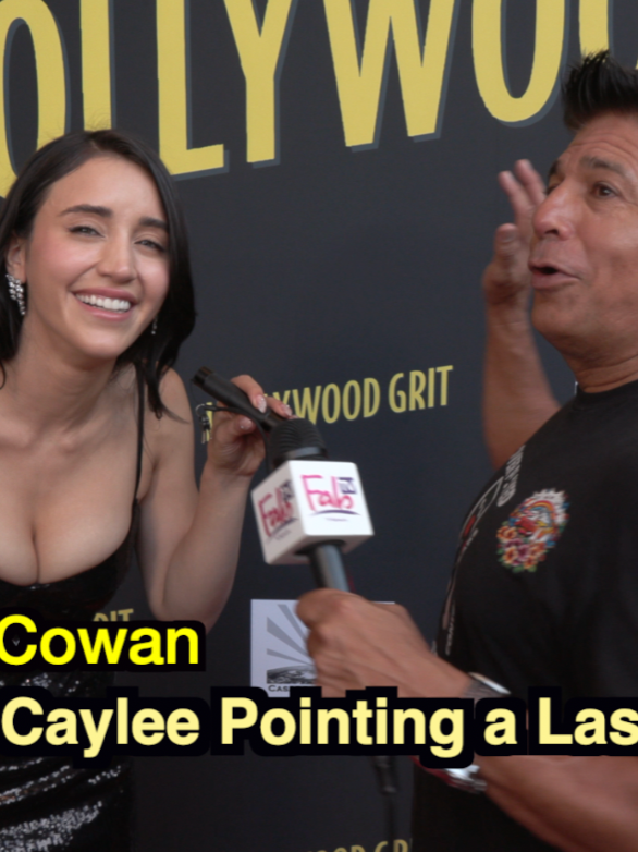 Caylee Cowan at Hollywood Grit details her role @cayleecowan #cayleecowan #fernandoescovar #hollywoodgrit #fabtv #maxmartini #lindapurl #interview #patrickduffy #redcarpet #laserpointer