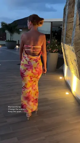 Rick took videos of me every evening before dinner while on our anniversary trip. He was smiling ear to ear and couldn’t wait to see what outfit I’d bring out next. Back home to leggings and baggy sweatshirts. Two dresses are listed in my showcase. #summerdresses #resortwear #beachdress #vacationoutfits 