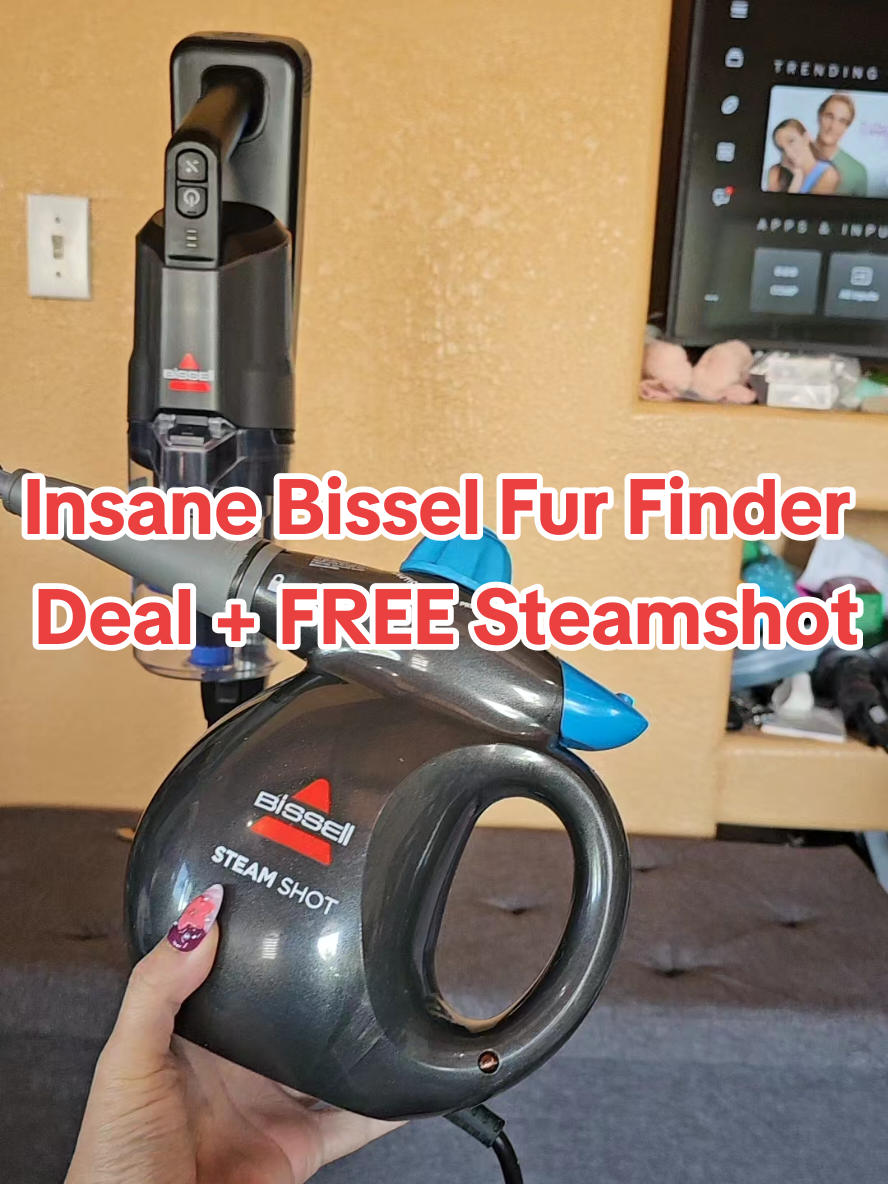 This is such a crazy deal!! #Bissell #steamshot #furfinder #tiktokshoplabordaysale #tiktokshopcreatorpicks 