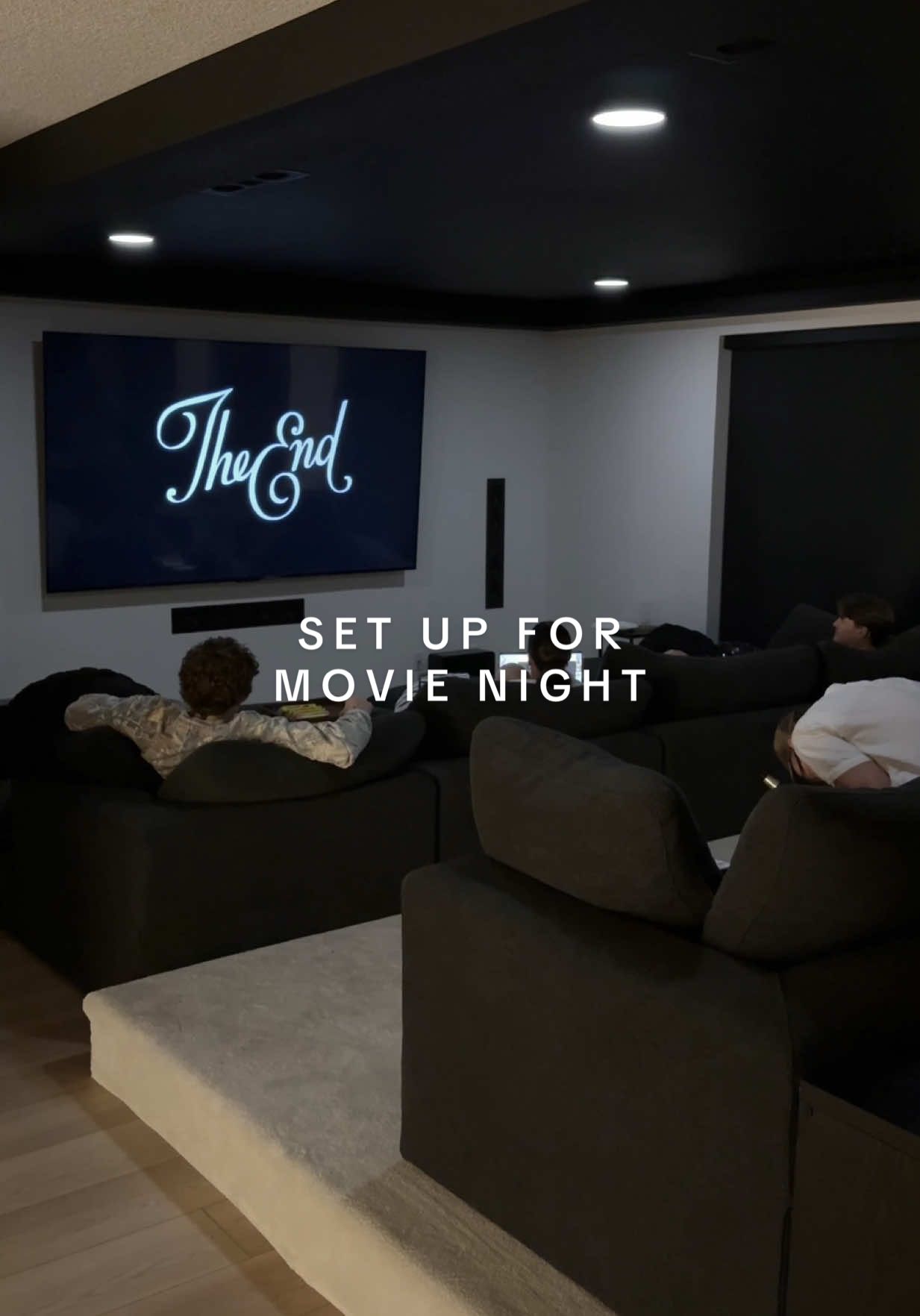 movie night… but make it all the videos we made in 2012 (a few clips at the end lol) 🍿🎥🎬 #movienight #movietheater #hometheater 