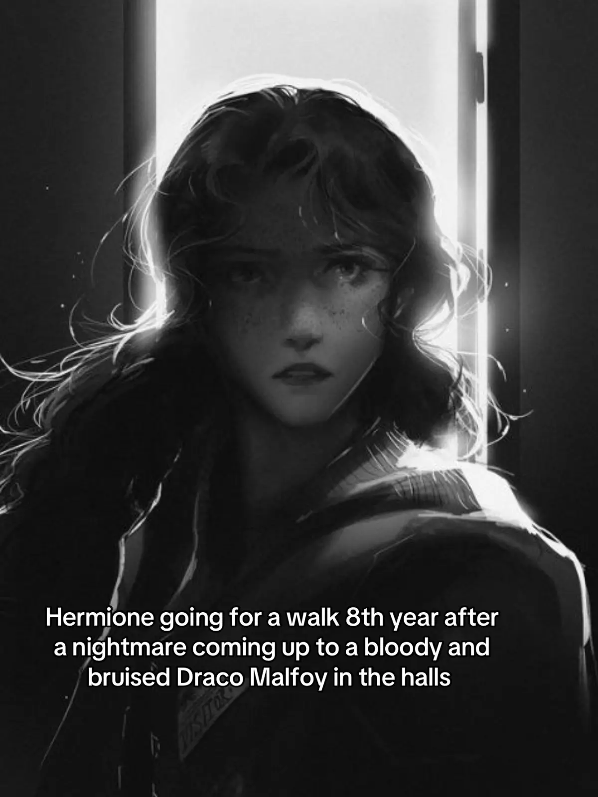.                                                                                        .                                                                              #dramione #dracomalfoy #hermionegranger #inthemorning #cosmiccthulhu Art: avendell, Elivrayn