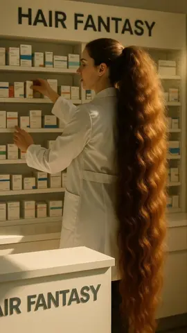 ✨ At Hair Fantasy, beauty meets precision. Even in the pharmacy, her incredible long ponytail shines like pure magic under the sunlight. ✨ 💊 Healthy hair, healthy fantasy. ☀️ Sunlight, science & style combined. #HairFantasy #LongHairGoals #PonytailMagic #PharmacyVibes #HairCareDreams    ⚠️ Disclaimer: This video was created using AI.