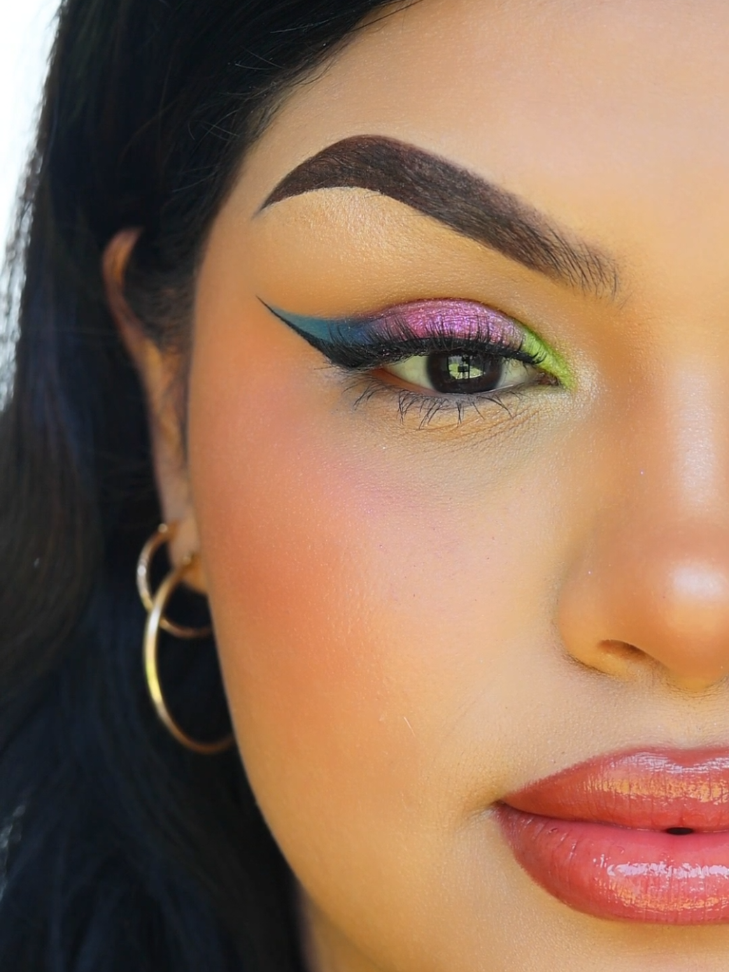 Makeup colorido 😱😱
