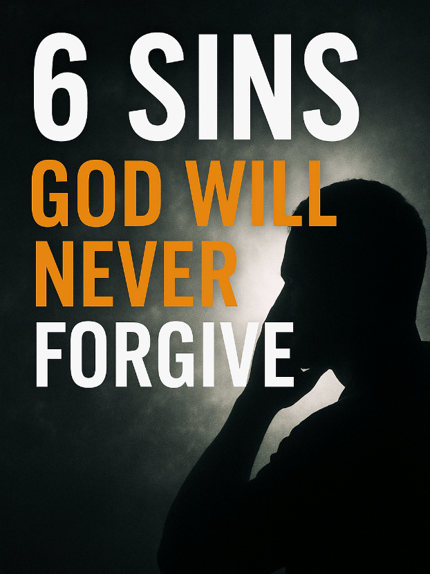 6 Sin God will NEVER  forgive. Unforgivable Sin. What if I told you that *there are sins so dangerous, so spiritually devastating, that God Himself has declared they will NEVER be forgiven? This is not a message to scare you. This is a message to *save you.*  Because once you understand these sins, you will see why they are so dangerous… and what you can do to make sure you *never* fall into them. Are you ready? Let’s dive in. .  #UnforgivableSins​ #BibleWarning​ #EternalConsequences​ #BiblicalTruth​ #Repentance​ #JesusIsComing​ #SinAndForgiveness​ #ChristianTeaching​ #HellAndHeaven​ #SpiritualWarfare​ #GodsJudgment​ #EndTimes​ #FaithInChrist​ #TruthOfTheBible​ #Christianity​ #bible​ #bibleverse​ #god​ #jesus​ #faithingod​ #godlovesyou​ #messagefromgod​ #christian​ #christianity​ #biblewisdom​ #biblicalwisdom​ #faith​ #faithjourney​ #godswisdom​