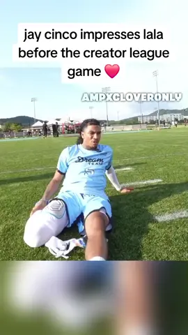 jay cinco impresses lala before the creator league game #jaycincoo #lalabaptiste #twitchclips #viral #fyp 