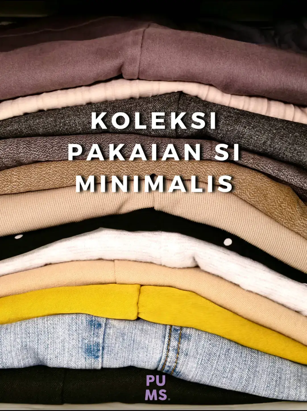 pssst.. kebutuhan setiap orang berda-beda ya peeps! Aku sendiri seorang housewife dan content creator yang suka bikin konten mostly di rumah. Jadi jangan bandingin sama yang kerja di luar, ya. Note: PR declutter-ku berikutnya mungkin celana panjang 🧐 #minimalistwithpums #minimalistlifestyle #declutter #decluttering #declutterwithme 