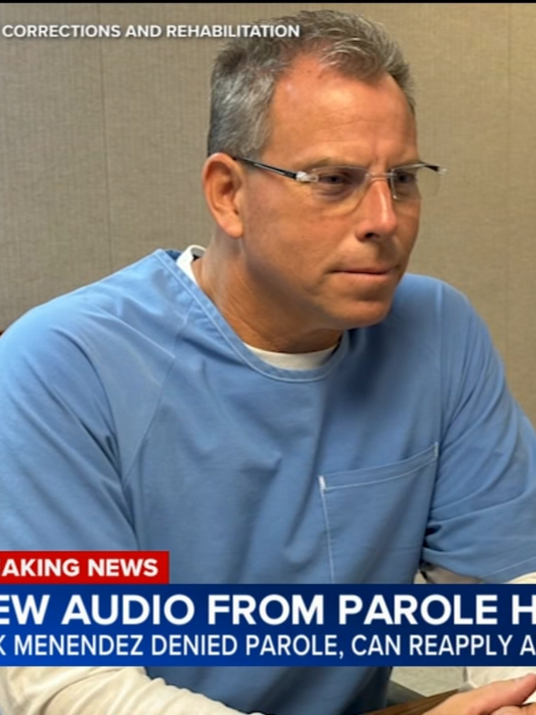 #breakingnews New audio released of moment Erik Menendez was denied parole. 