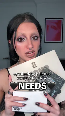 top 3 eyeshadow palettes every alt baddie needs in their collection at 3 different price points 🖤  @makeupbymario @Huda Beauty @BEAUTY BAY  #cooltonedmakeup #altmakeup #grungemakeup #eyeshadowpalette #makeupmusthaves 
