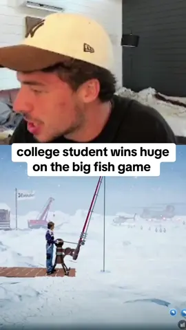 college student wins huge on the big fish game #collegestudent #bigfish #kickstreaming 