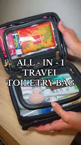 ALL My Toiletries in 1 Bag 👌🏼 #packingforvacation #toiletries #travelbag #packingtips #tiktokshopcreatorpicks 