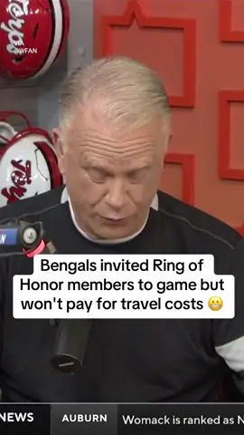 OS: Bengals invited Ring of Honor members to game but won't pay for travel costs 😬 Boomer Esiason was very unimpressed by the Bengals’ invitation to upcoming Ring of Honor ceremony 👀 (via @WFANRadioNY #cincinnatibengals #boomeresiason #whodey #ringofhonor 