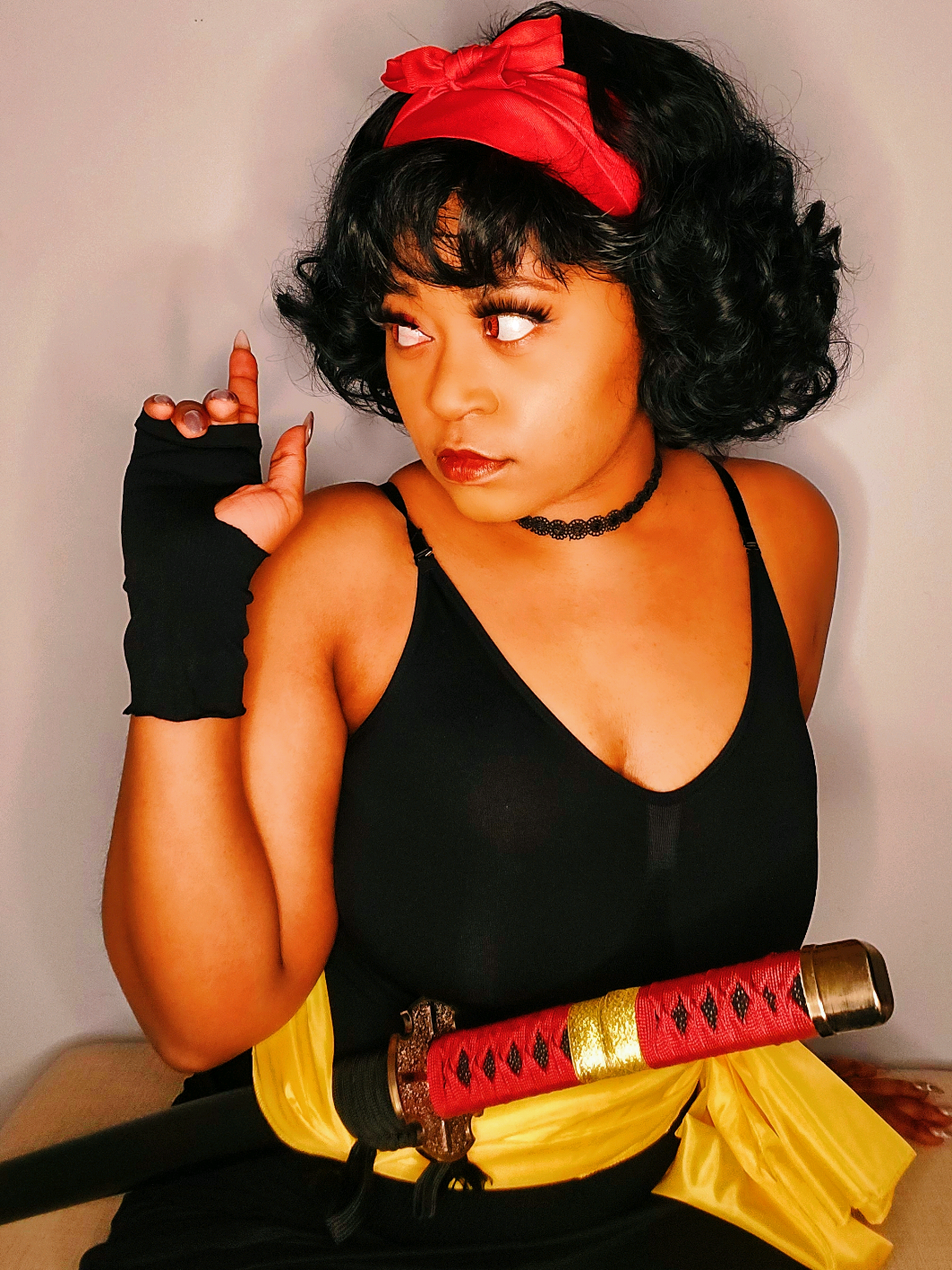 I almost forgot I had this draft😅 Hopefully sometime next week I'll have a new cosplay🤭 #inuyasha #anime #yuraofthehair #fyp 