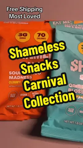 @Shameless Snacks #carnivalcollection #shamelesssnacks #candy #lowsugar #lowcalorie 
