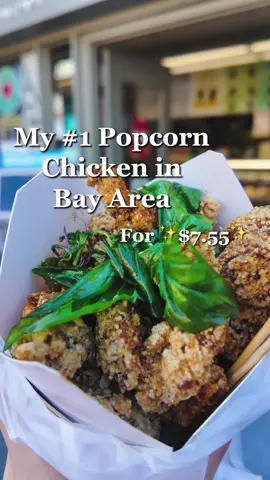 After searching for 3 years (moved from SoCal to Bay Area), I have finally found ✨ THE BEST POPCORN CHICKEN spot here 😩 because it checks all my boxes (I’m super picky). ✅ fried basil (no skimping!) ✅ super crispy ✅ dark meat  ✅ option for super spicy ✅ tastes fresh ✅ always consistently good! … and cherry on top, the pricing is SO good especially in this shitty economy ($7.55 half, $10.25 full) 😂 As for boba, it’s mid, I wouldn’t recommend getting the drinks 😭 📍 Sweetheart Cafe in Oakland, CA